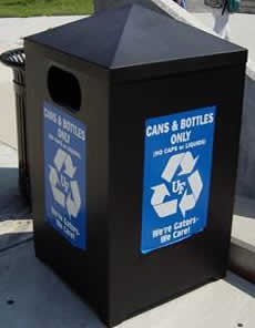 Cans and Bottles Recycling Bins