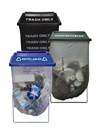 Clear Stream Waste Receptacle