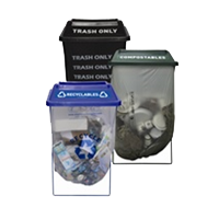 Clear Stream Waste Receptacle